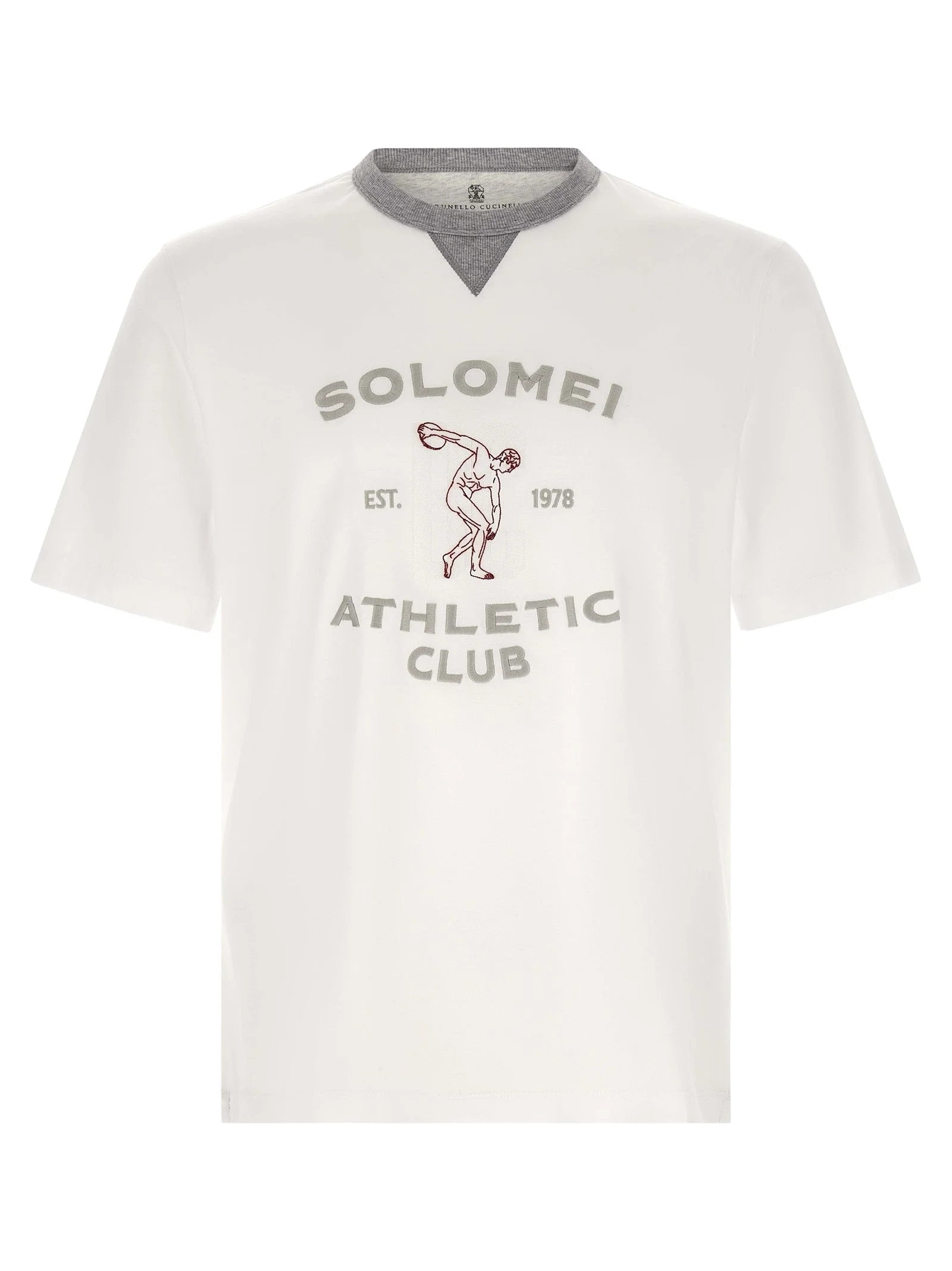 Brunello Cucinelli White Cotton T-Shirt