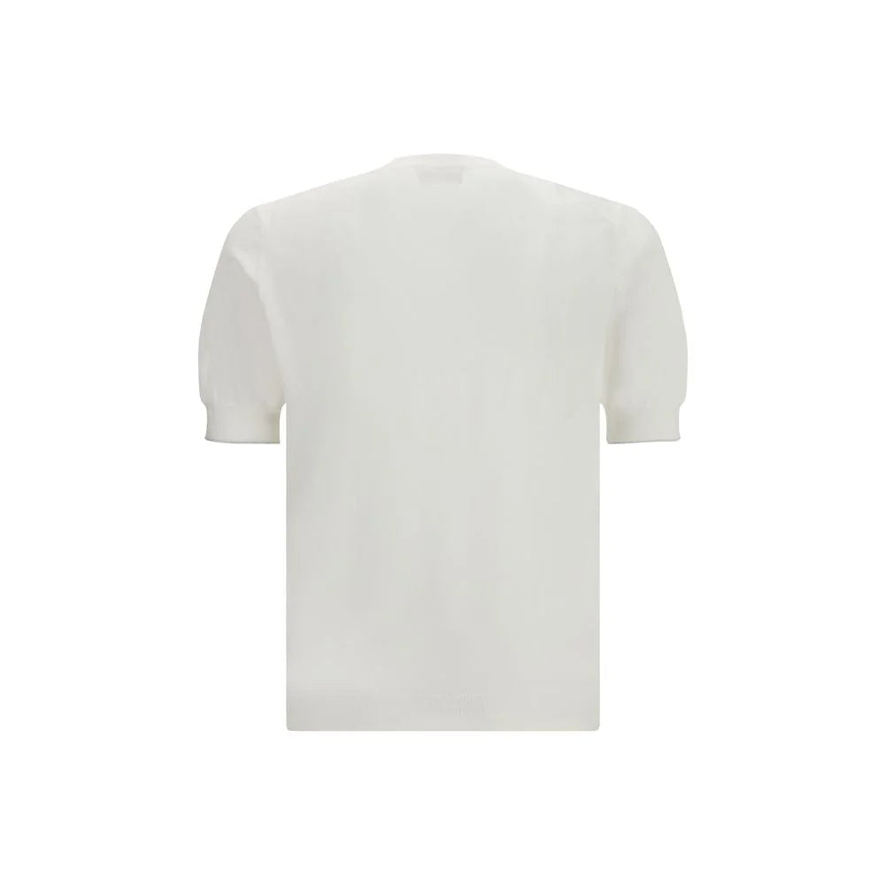 Brunello Cucinelli White Cotton T-Shirt