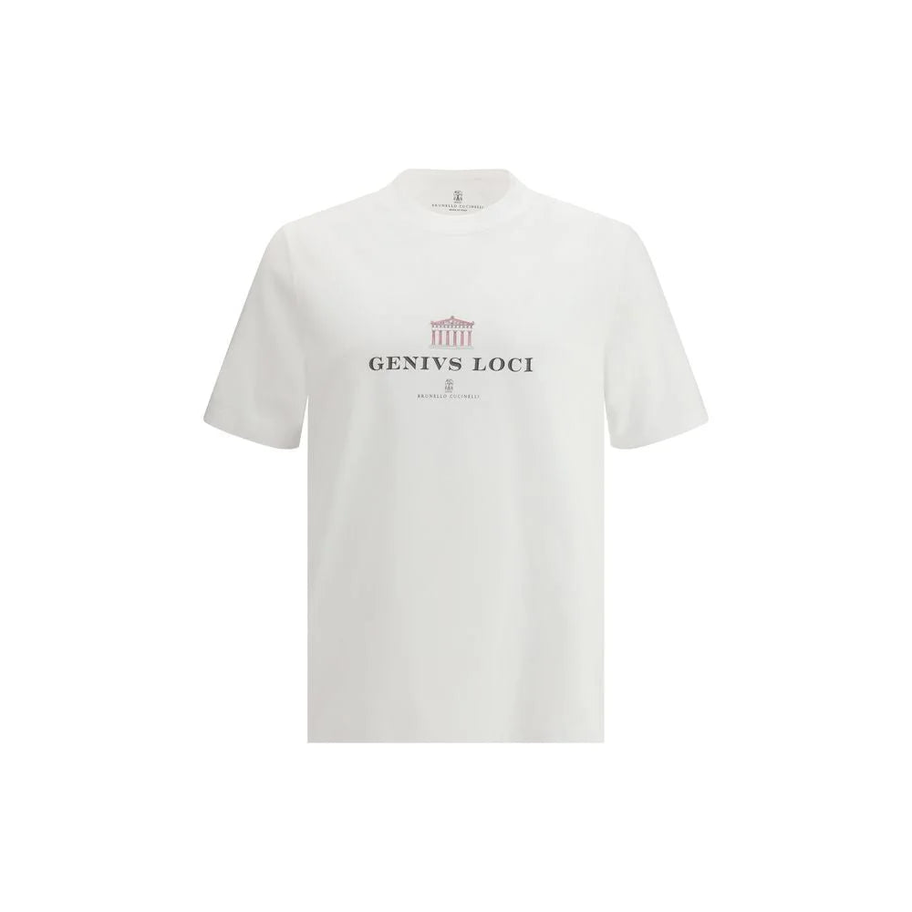 Brunello Cucinelli White Cotton T-Shirt