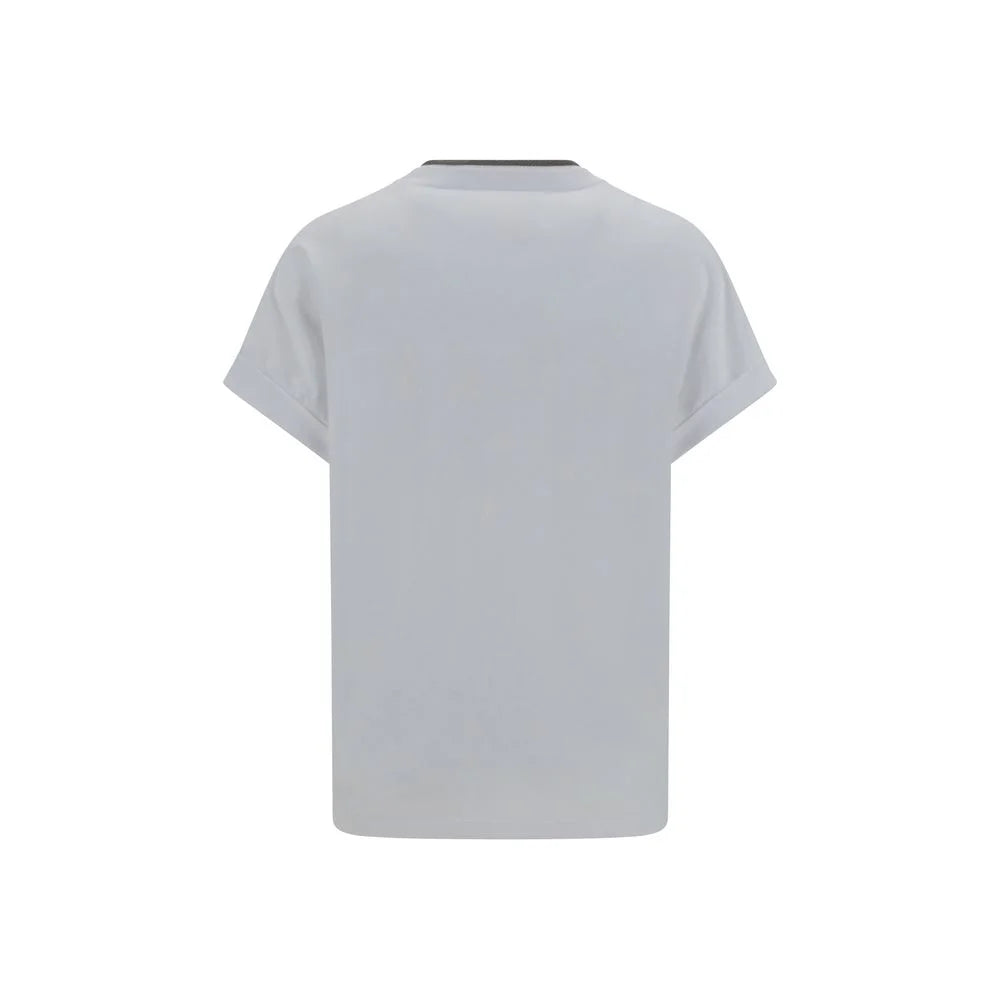 Brunello Cucinelli White Cotton T-Shirt