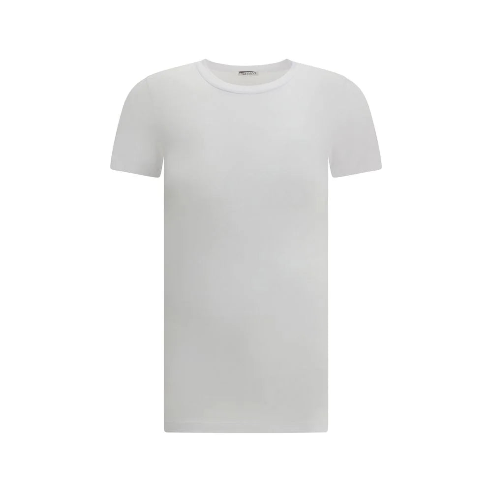 Brunello Cucinelli White Cotton T-Shirt - L