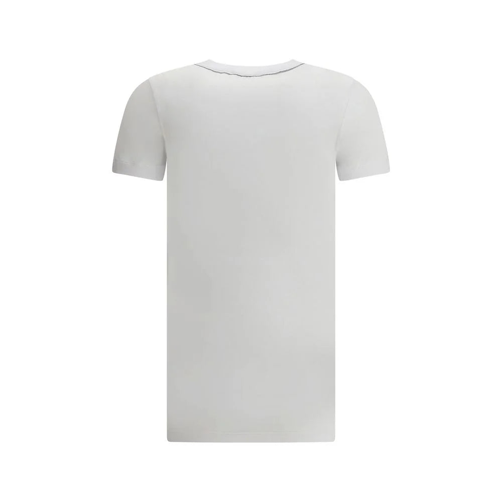 Brunello Cucinelli White Cotton T-Shirt - L