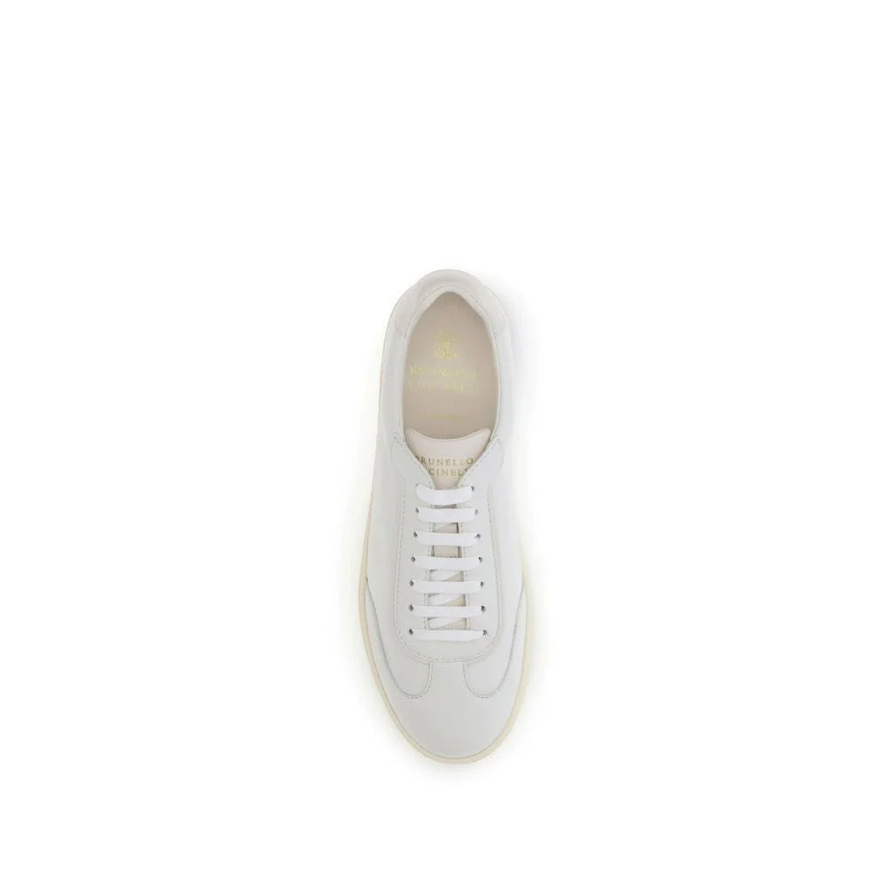Brunello Cucinelli White Deer Low Top Sneakers - EU44/US11