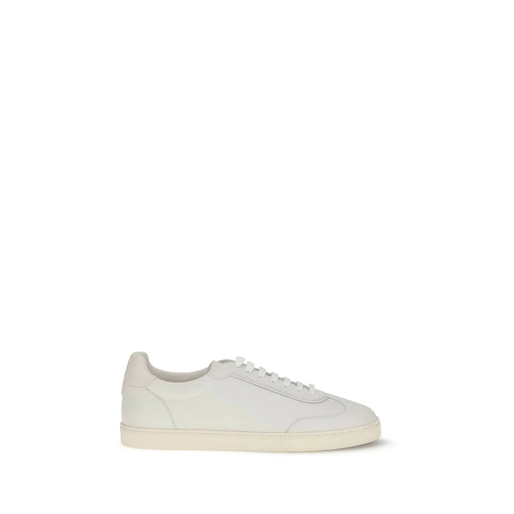 Brunello Cucinelli White Deer Low Top Sneakers - EU44/US11