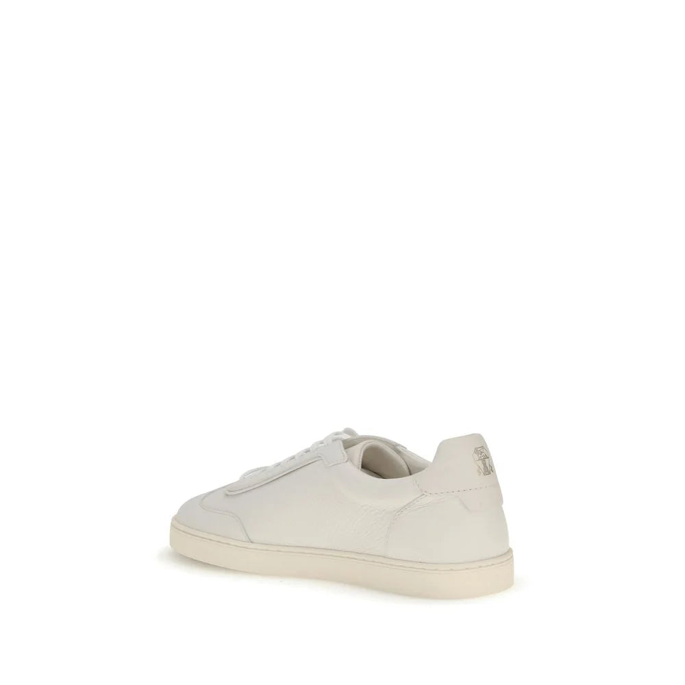 Brunello Cucinelli White Deer Low Top Sneakers - EU44/US11
