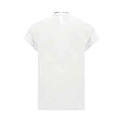 Brunello Cucinelli White Elastane T-Shirt
