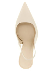 Brunello Cucinelli White Leather High Heel Pumps - EU37.5/US7.5
