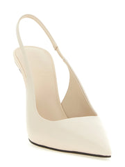 Brunello Cucinelli White Leather High Heel Pumps - EU37.5/US7.5