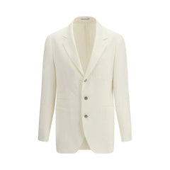 Brunello Cucinelli White Linen Blazer