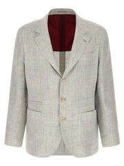 Brunello Cucinelli White Linen Blazer
