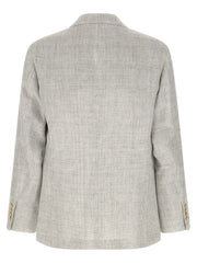 Brunello Cucinelli White Linen Blazer