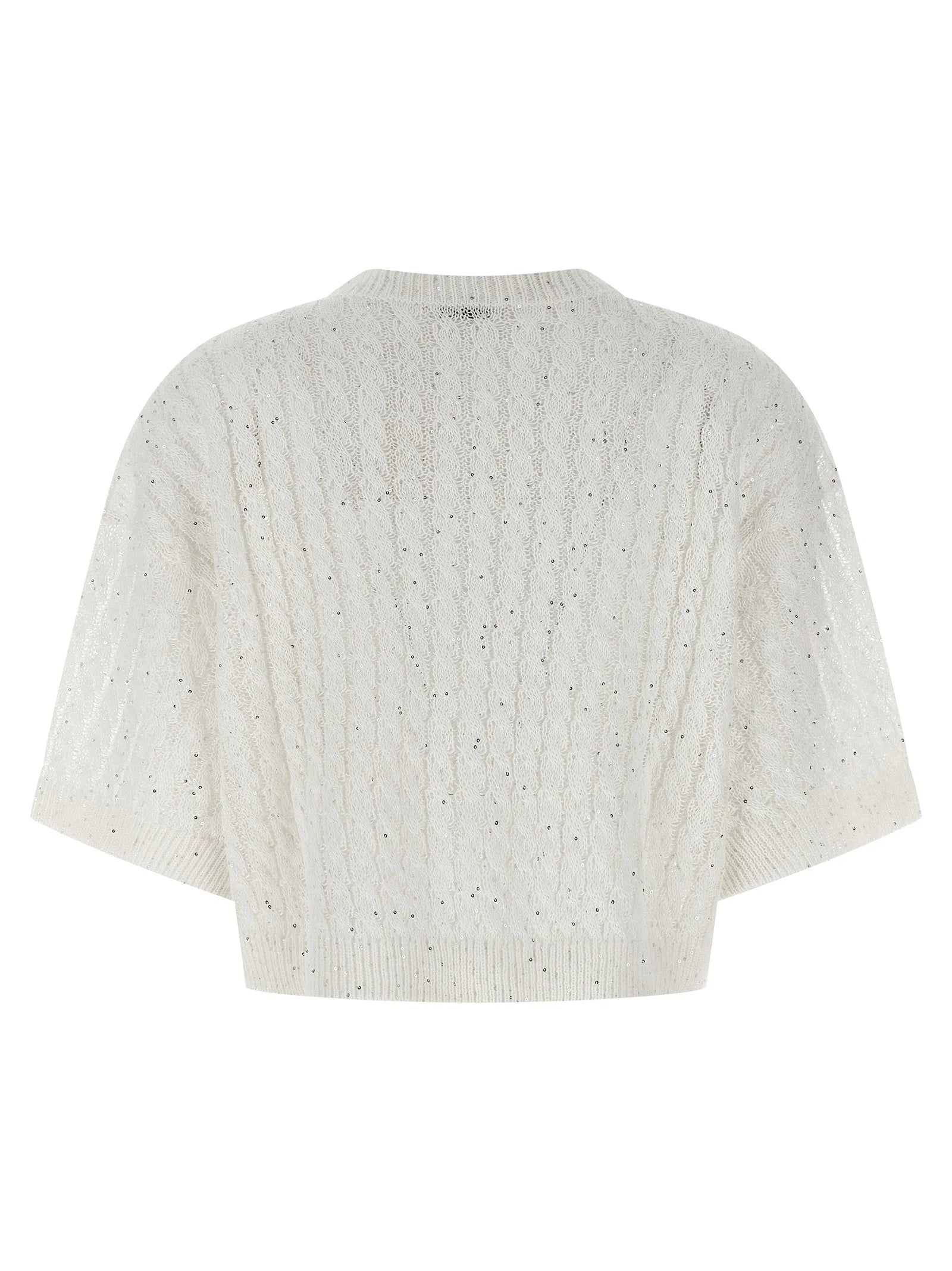 Brunello Cucinelli White Linen Cardigan - XL