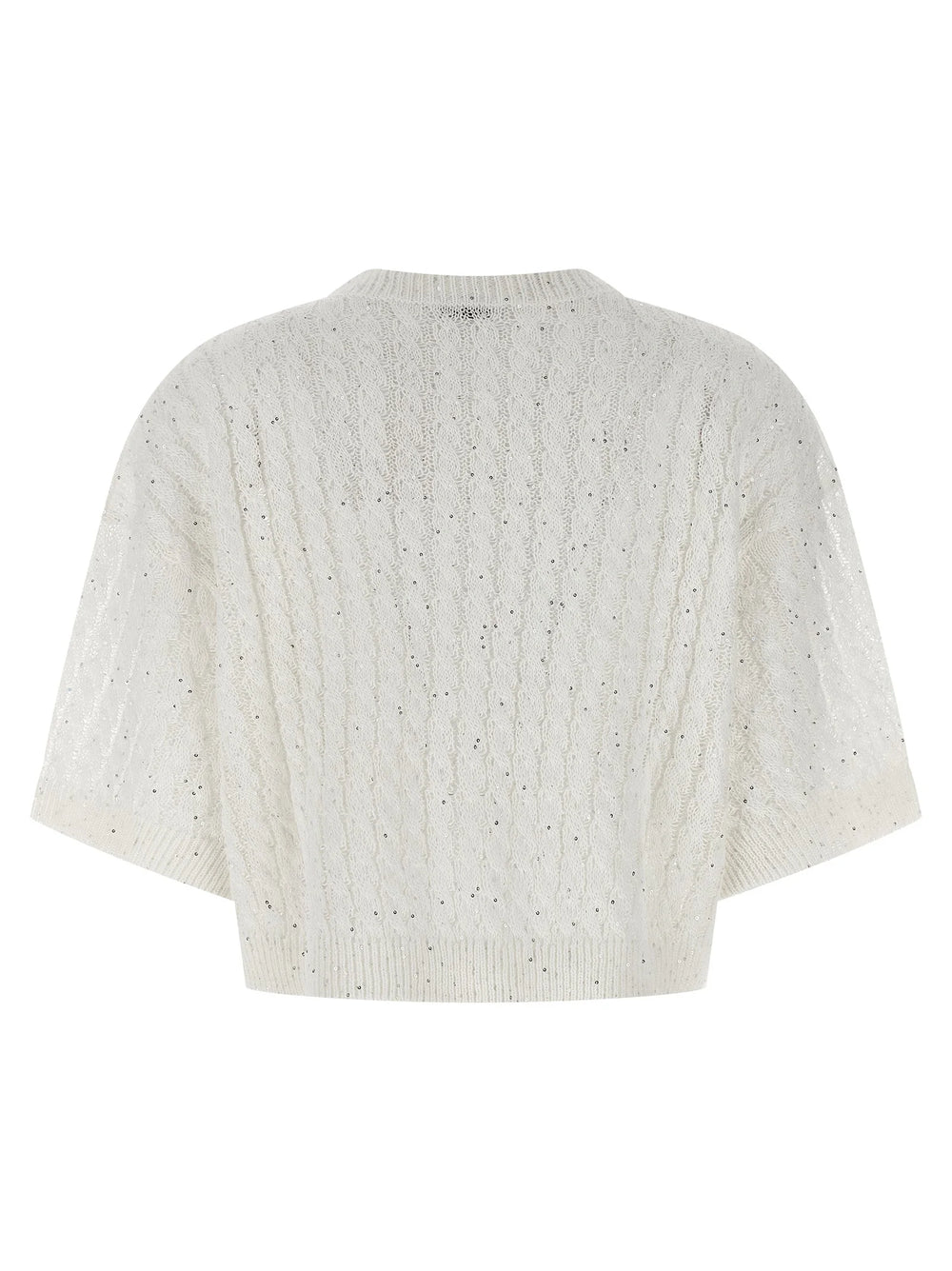 Brunello Cucinelli White Linen Cardigan - XL