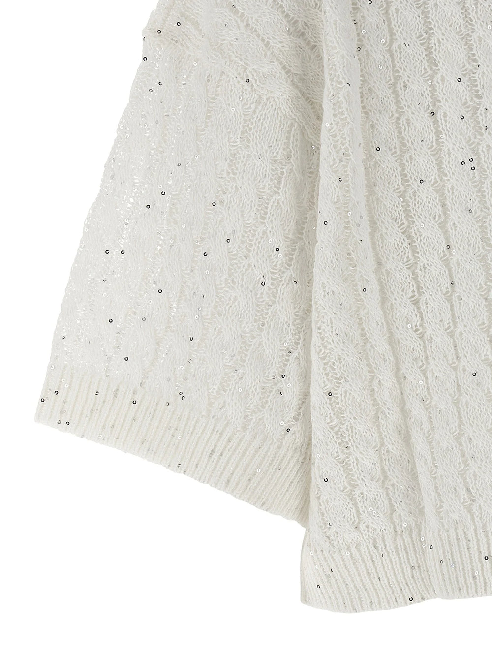 Brunello Cucinelli White Linen Cardigan - XL
