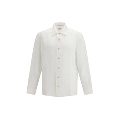 Brunello Cucinelli White Linen Dress Shirt