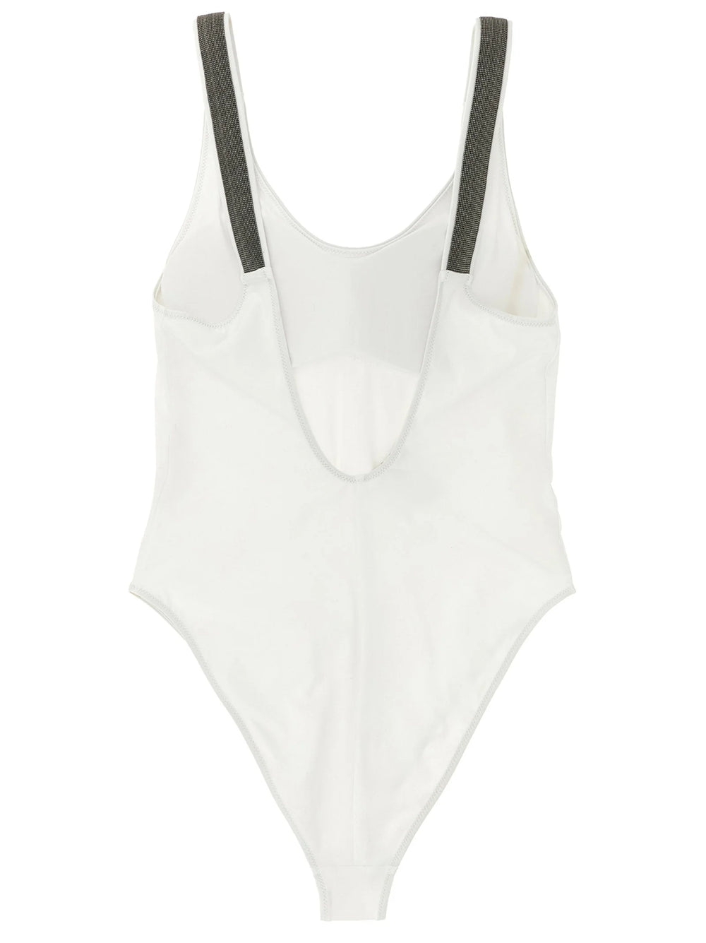 Brunello Cucinelli White Polyamide One-Piece Swimsuit
