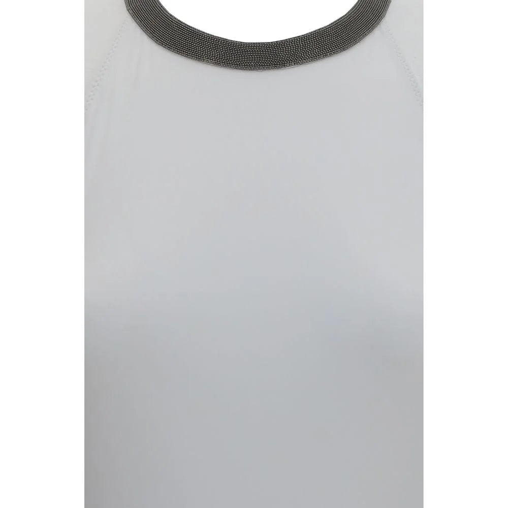 Brunello Cucinelli White Polyamide One-Piece Swimsuit