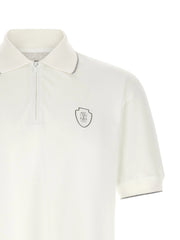 Brunello Cucinelli White Polyamide Polo Shirt - S