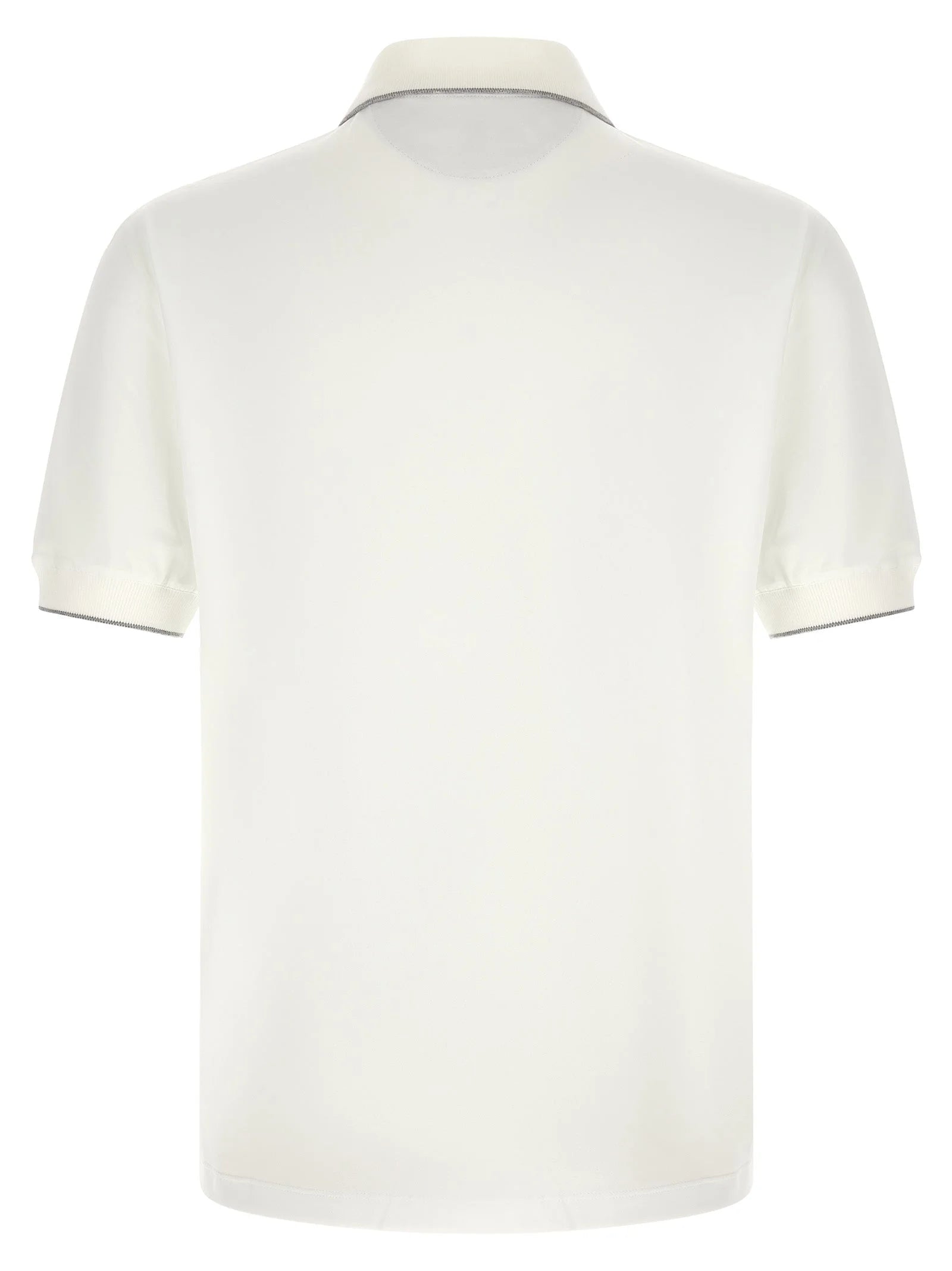 Brunello Cucinelli White Polyamide Polo Shirt - S