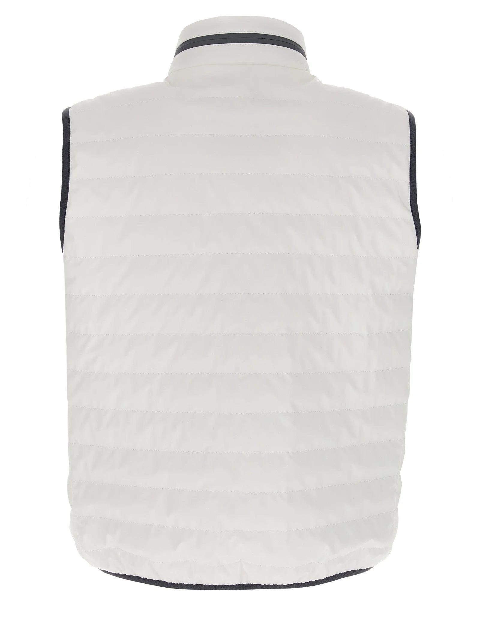 Brunello Cucinelli White Polyamide Sleeveless Jacket