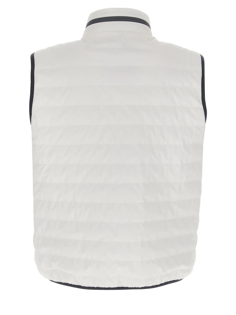 Brunello Cucinelli White Polyamide Sleeveless Jacket