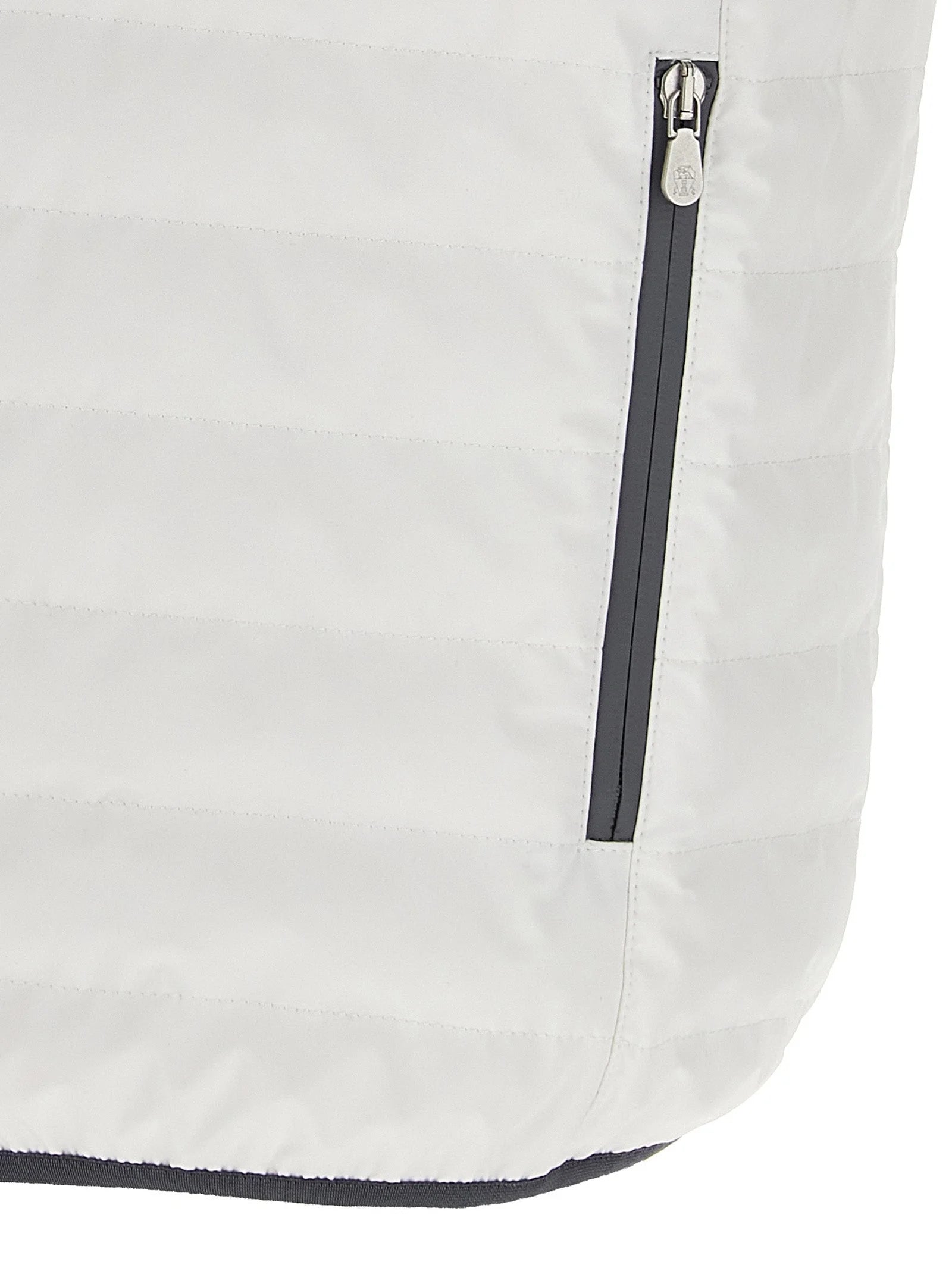 Brunello Cucinelli White Polyamide Sleeveless Jacket
