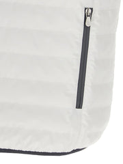 Brunello Cucinelli White Polyamide Sleeveless Jacket