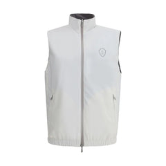 Brunello Cucinelli White Polyamide Sleveless Jacket