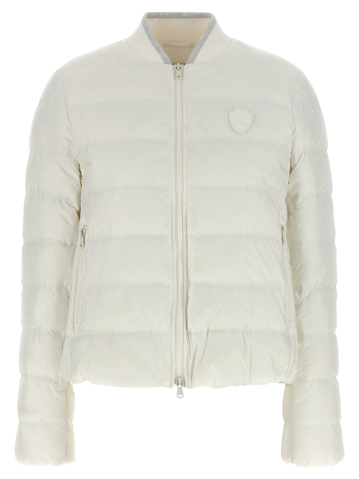 Brunello Cucinelli White Polyester Full-Length Jacket