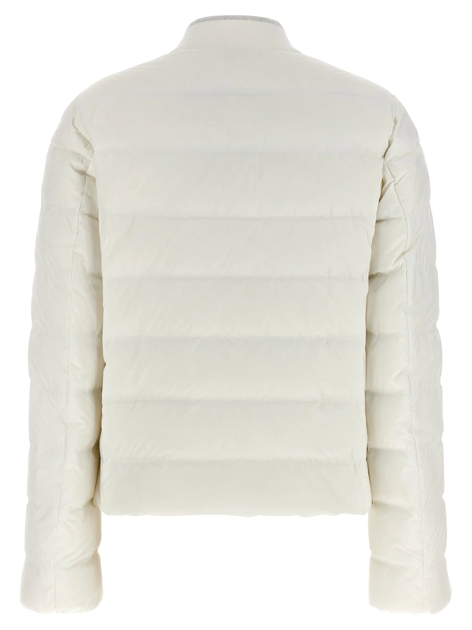 Brunello Cucinelli White Polyester Full-Length Jacket