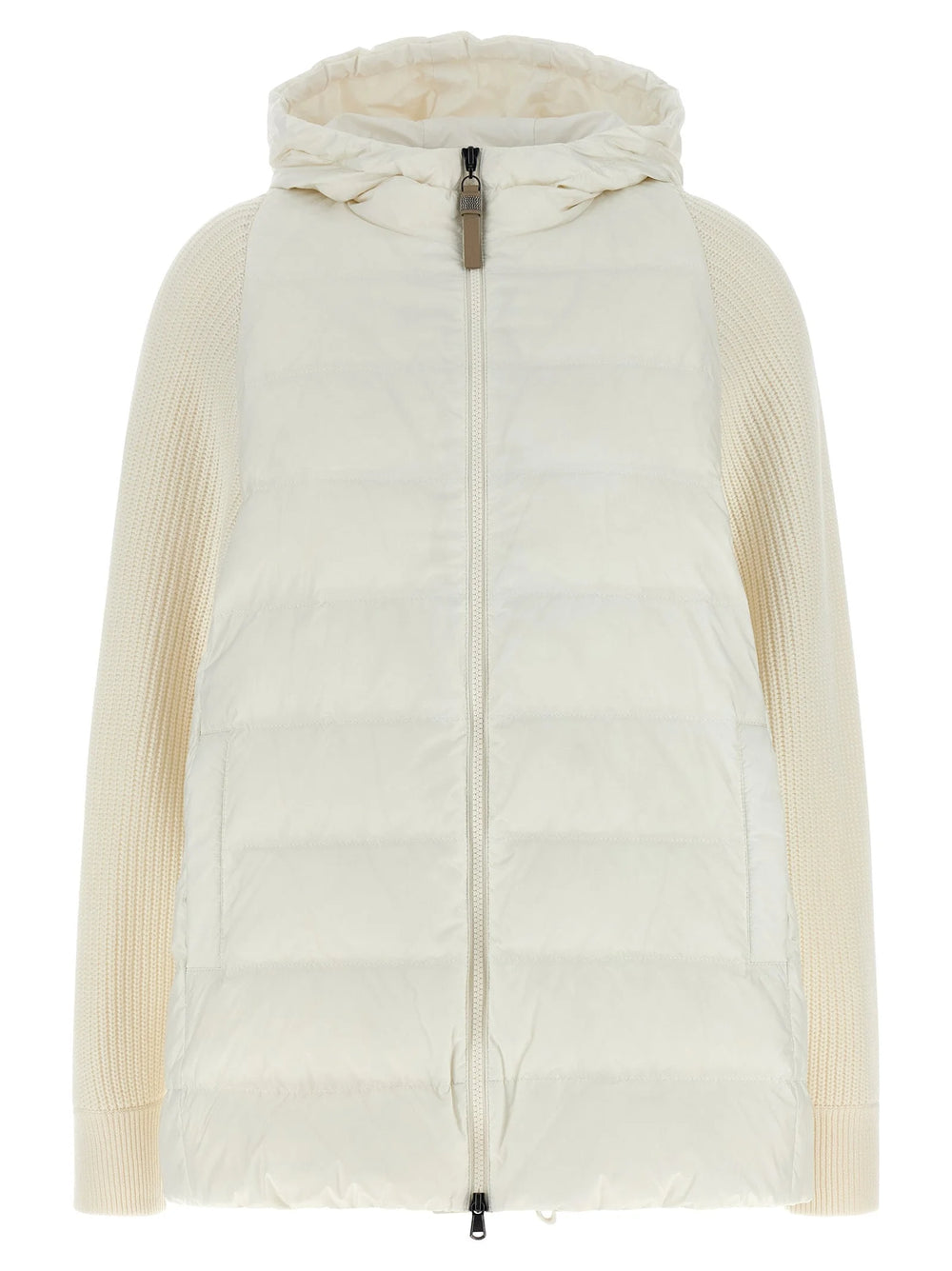 Brunello Cucinelli White Polyester Full-Length Jacket
