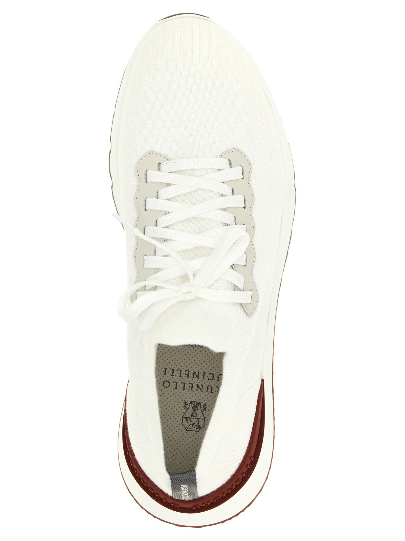 Brunello Cucinelli White Polyethylene Athletic Sneakers