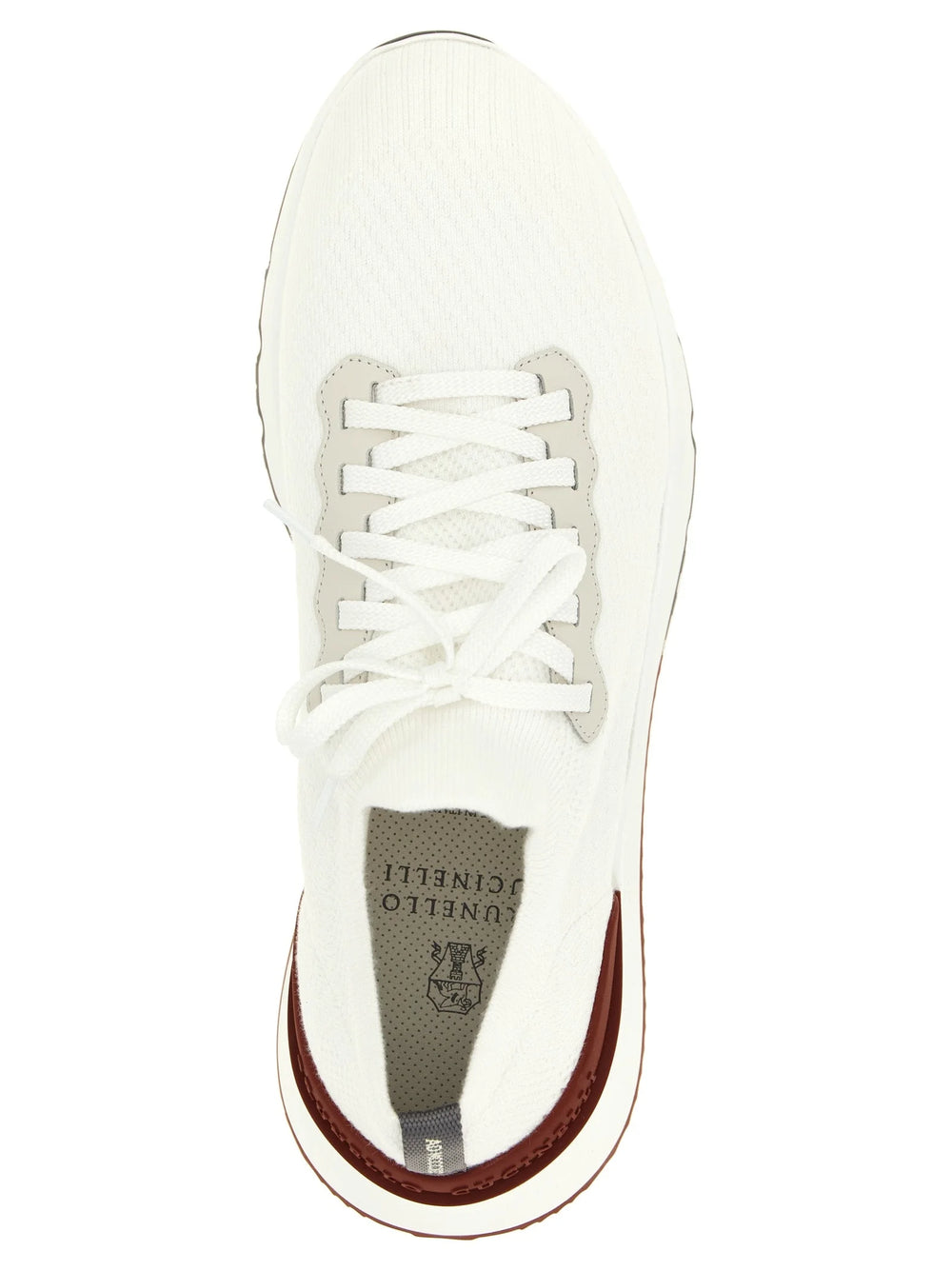 Brunello Cucinelli White Polyethylene Athletic Sneakers