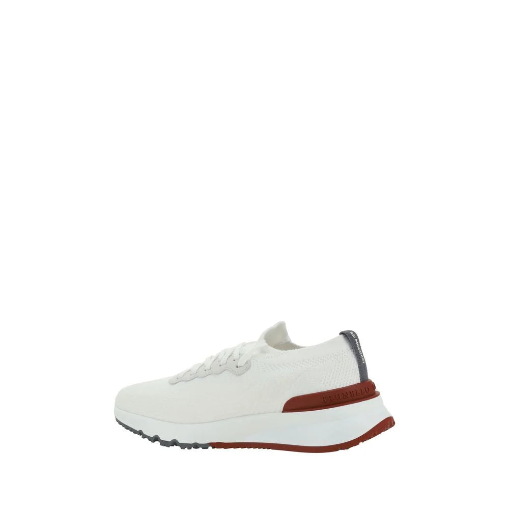 Brunello Cucinelli White Rubber Low Top Sneakers - EU45/US12