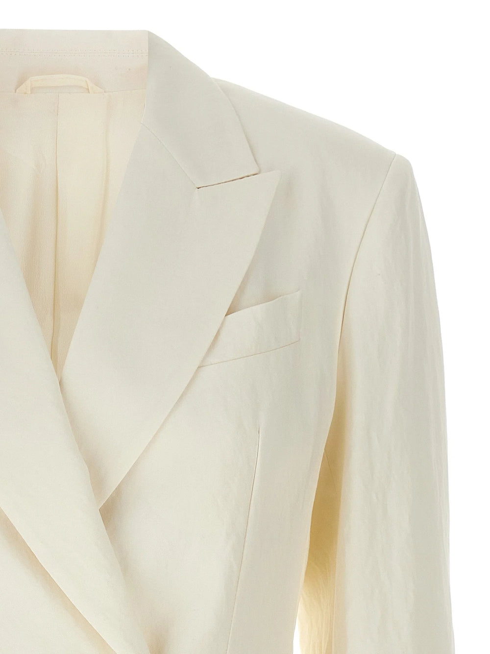 Brunello Cucinelli White Straw Blazer - IT40