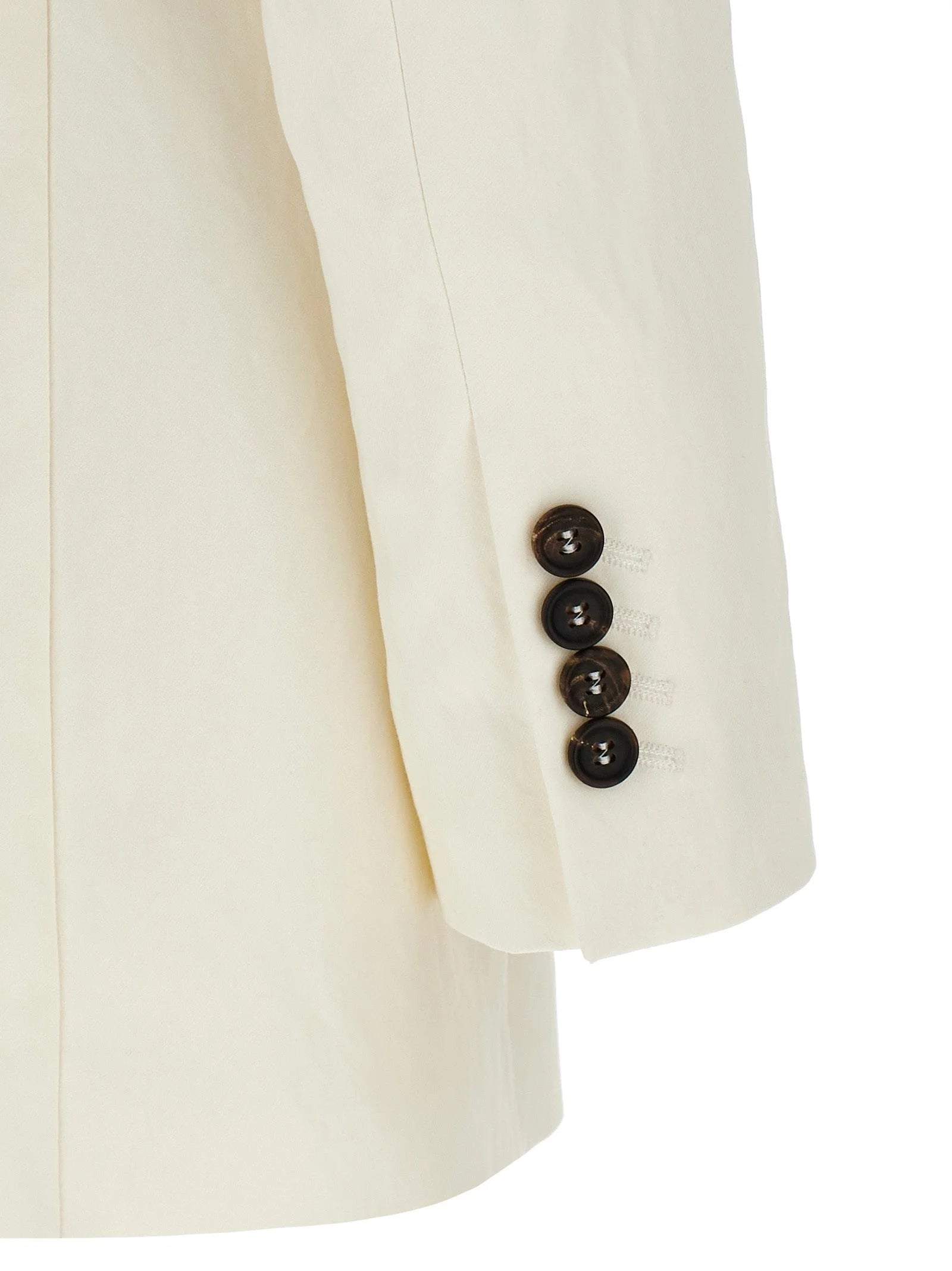 Brunello Cucinelli White Straw Blazer - IT40