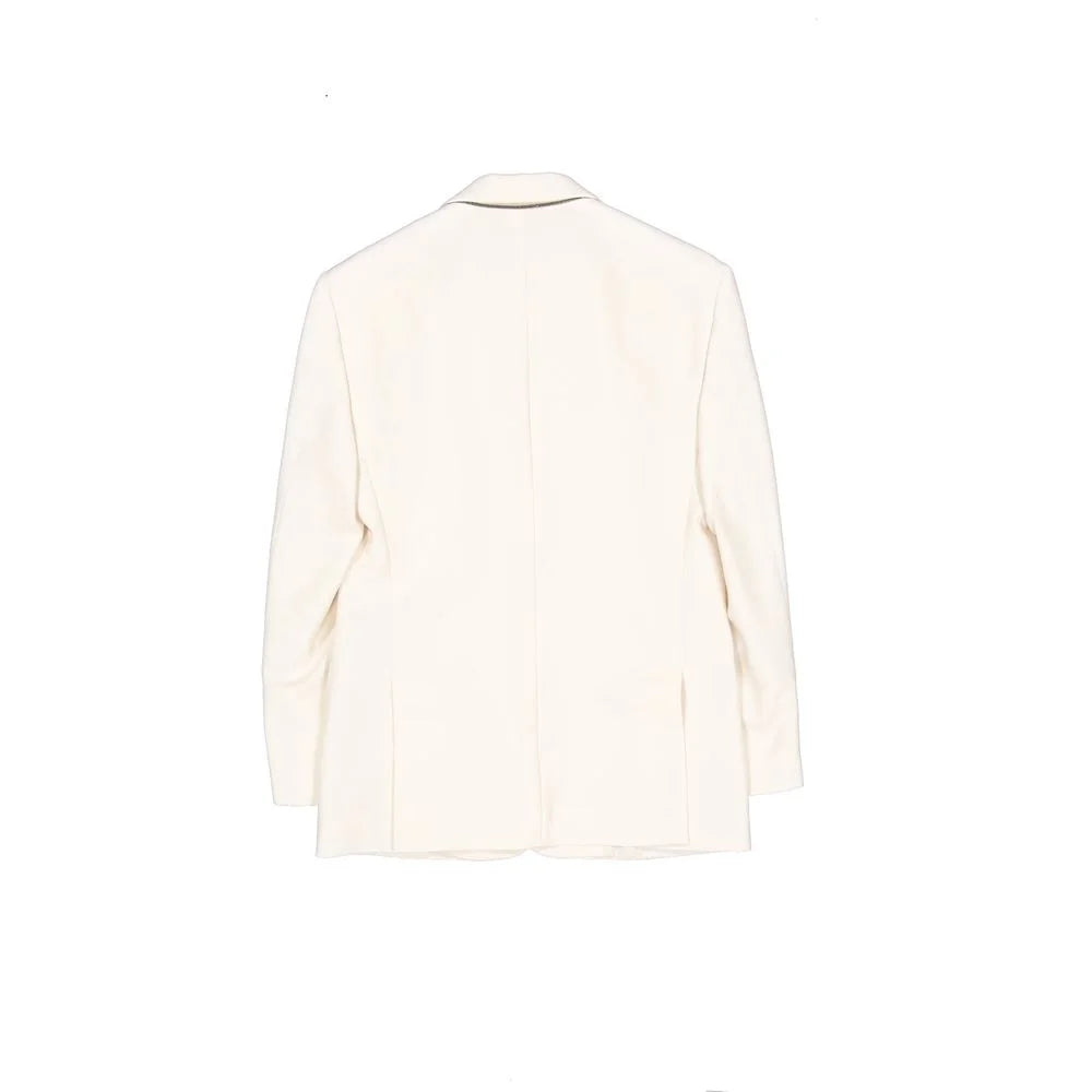 Brunello Cucinelli White Viscose Blazer