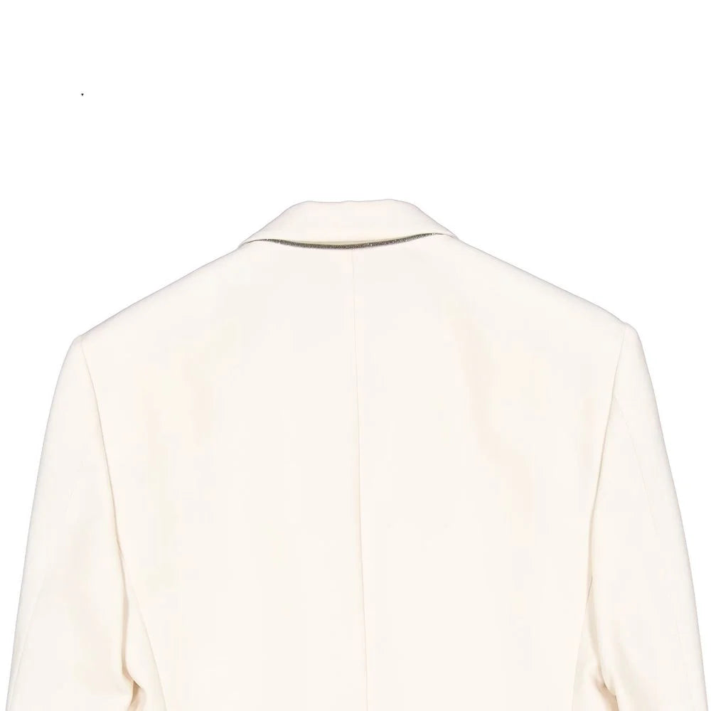 Brunello Cucinelli White Viscose Blazer