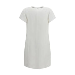 Brunello Cucinelli White Viscose Casual Dress