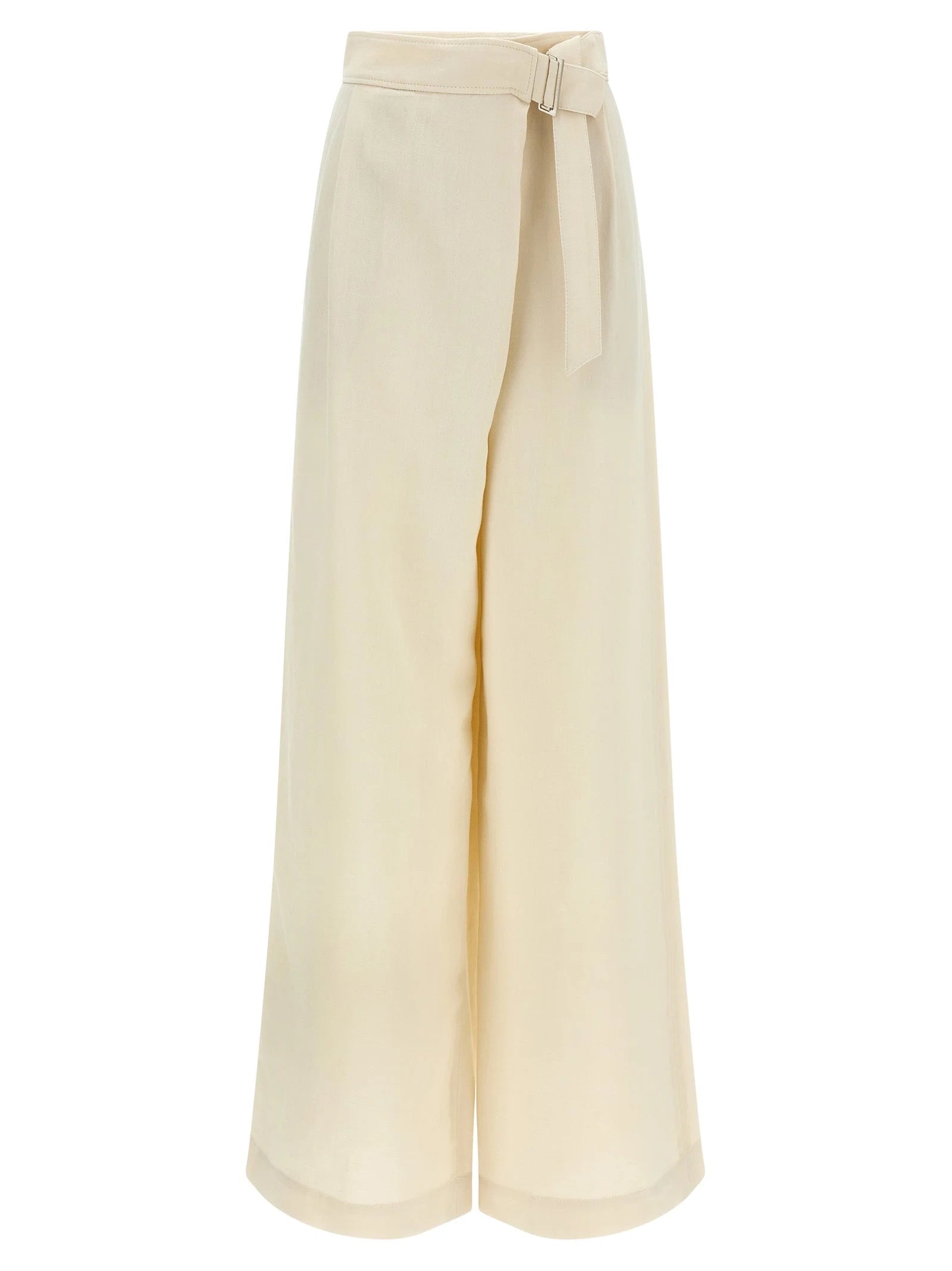 Brunello Cucinelli White Viscose Casual Pants - IT42
