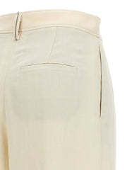 Brunello Cucinelli White Viscose Casual Pants - IT42