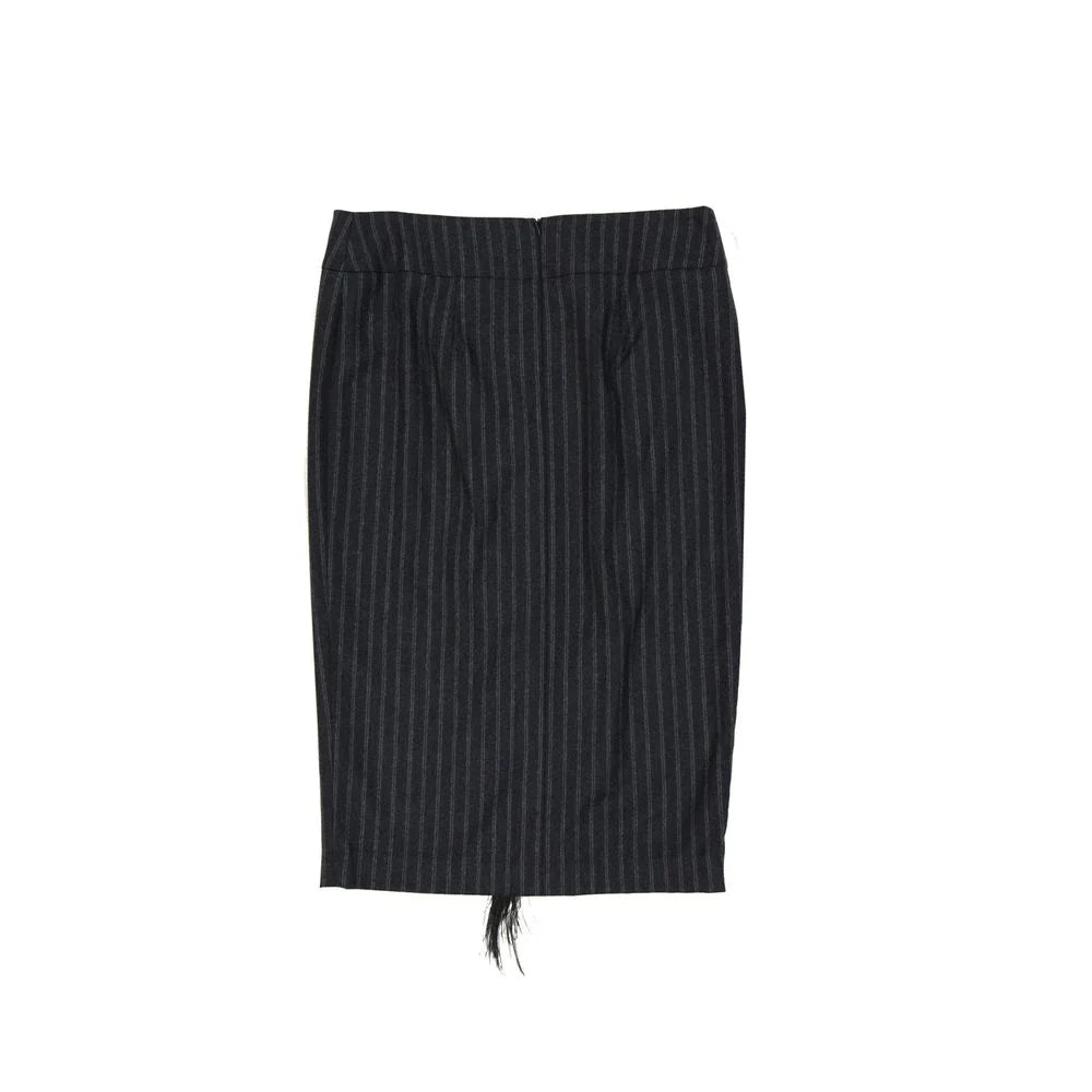 Brunello Cucinelli Wool Striped Skirt - Skirts