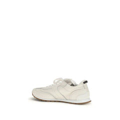 Brunello Cucinelli Yellow Calf Leather Bos Taurus Athletic Sneakers - EU36/US6