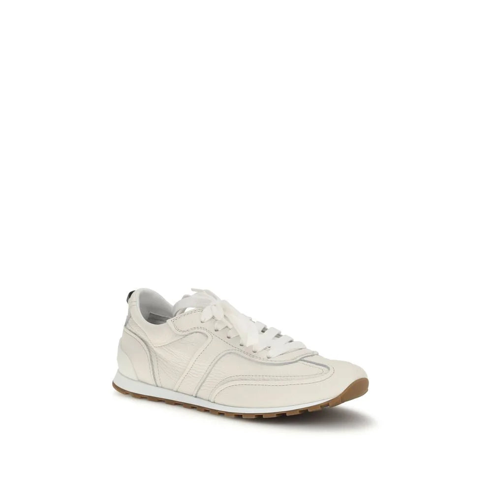 Brunello Cucinelli Yellow Calf Leather Bos Taurus Athletic Sneakers - EU36/US6