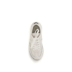 Brunello Cucinelli Yellow Calf Leather Bos Taurus Athletic Sneakers - EU36/US6