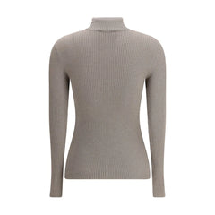 Brunello Cucinelli Zipped high neck Top - S - Sweaters