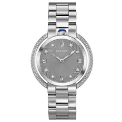 Bulova Gray Stainless Steel Dress Watch