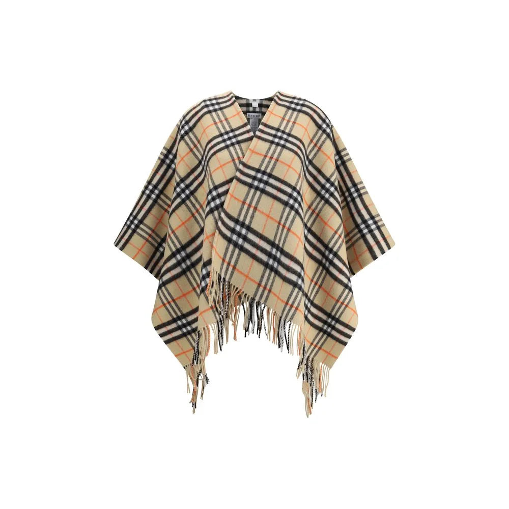 Burberry Archivio Check Cashmere Cape - One Size