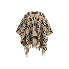 Burberry Archivio Check Cashmere Cape - One Size - Capes
