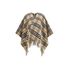 Burberry Archivio Check Cashmere Cape - One Size - Capes